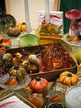 Figura Decorativa 'Calabaza' de Cristal - Naranja