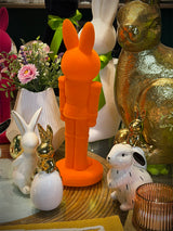 Figura Decorativa 'Conejo Nutcracker' - Naranja