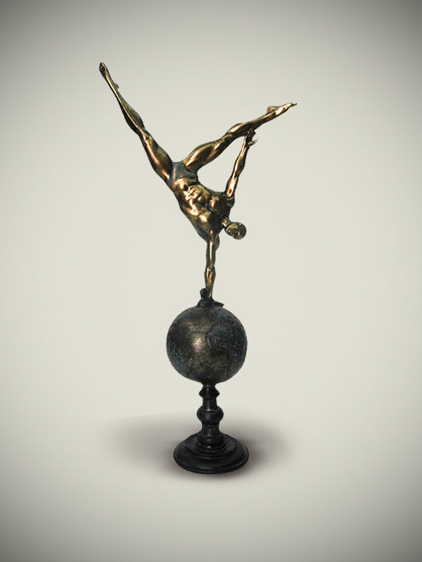 Decorative Figure 'Gymnast on a Planet'