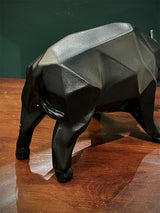 figura-decorativa-toro-negro-origami