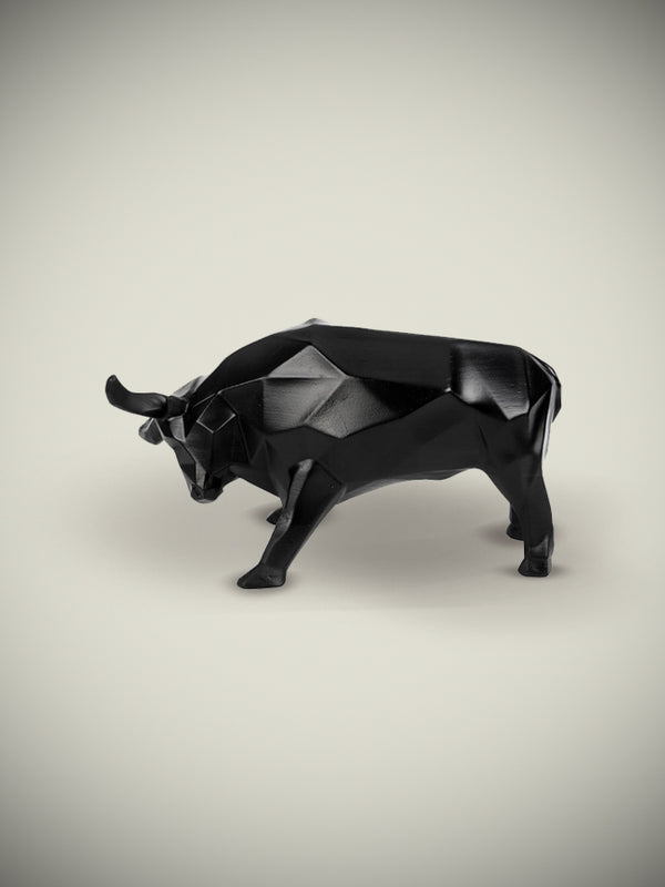 figura-escultura-decorativa-toro-negro-origami