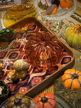 Figura Decorativa 'Calabaza' de Cristal - Naranja