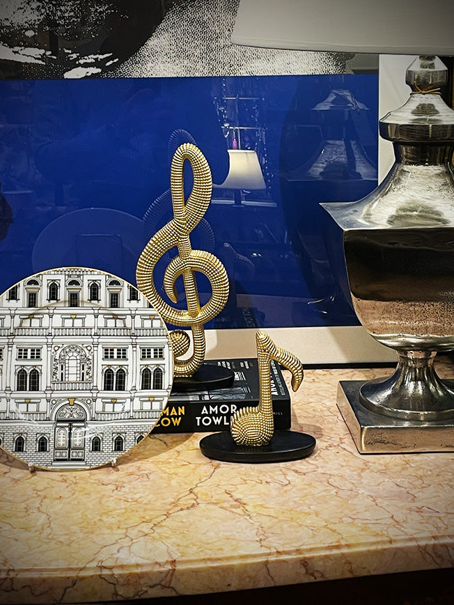 Figura Decorativa 'Corchea' Dorada