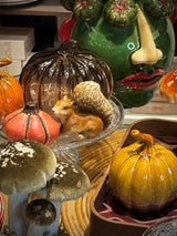 Figura Decorativa 'Calabaza' de Cristal - Marrón