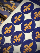 Hoja con Pegatinas 'Fleur de Lys' - Emblema Monarquía Francesa