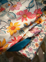 Pañuelo Estampado 'Jardín Secreto' 90x90 cm