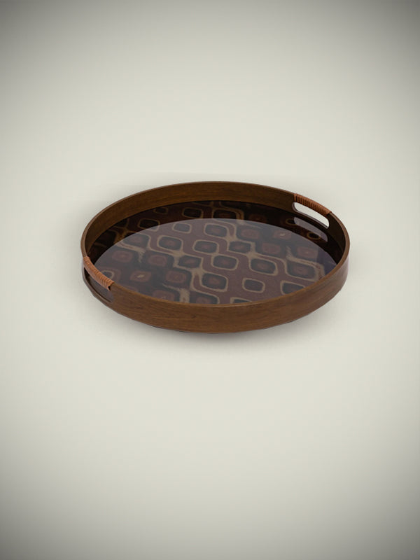 Bandeja Decorativa Grande 'Galateo' - Peacock - Ø39,5 cm