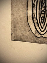 Grabado Con Papel Hecho a Mano 'S/T' - Jaume Plensa