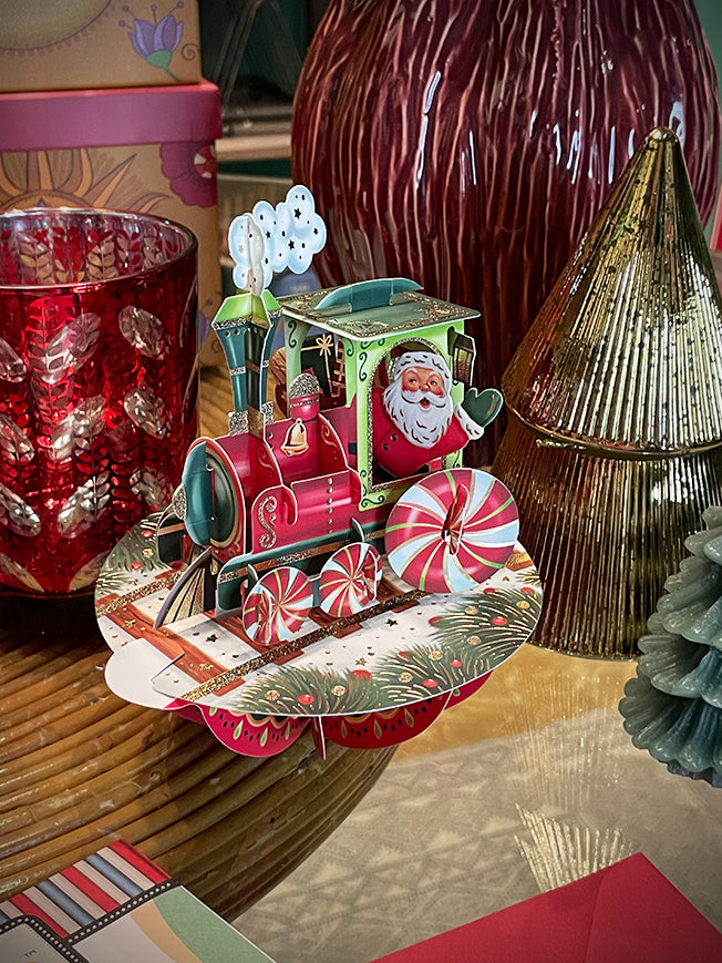 Tarjeta Pirouettes de Navidad 'Christmas Train'