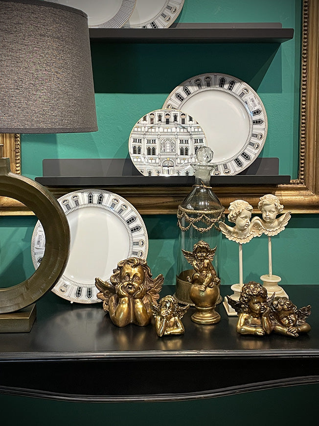 Figura Decorativa Pareja de Ángeles 'Cherubs'