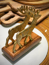 Porta Servilletas Vertical 'Gold Reindeer'