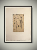 Grabado Con Papel Hecho a Mano 'S/T' - Jaume Plensa