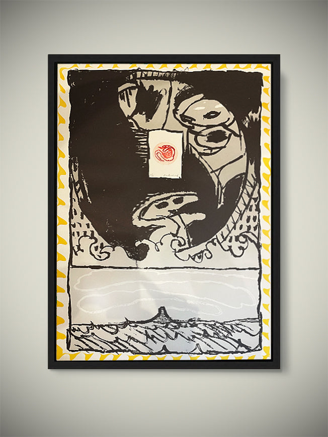 Original Etching 'Fenêtres - Jaune' - Pierre Alechinsky