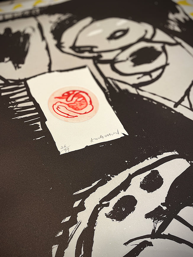 Original Etching 'Fenêtres - Jaune' - Pierre Alechinsky