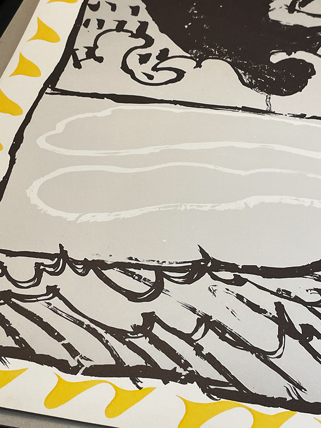 Original Etching 'Fenêtres - Jaune' - Pierre Alechinsky