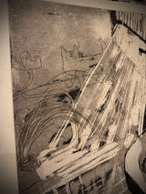 Engraving on Handmade Paper 'Untitled' - Marshal