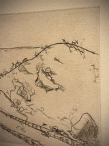 Engraving on Handmade Paper 'Untitled' - Marshal