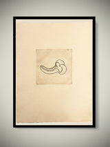 Grabado Con Papel Hecho a Mano 'S/T' - Jaume Plensa