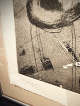 Engraving on Handmade Paper 'Untitled' - Marshal