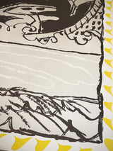 Original Etching 'Fenêtres - Jaune' - Pierre Alechinsky