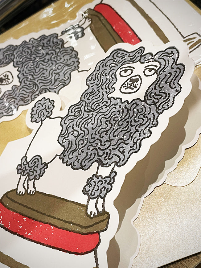      grey-poodle-greeting-card-for-archivist