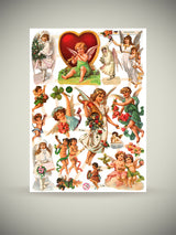 German Trading Card Sheet 'Collage of Angels III'