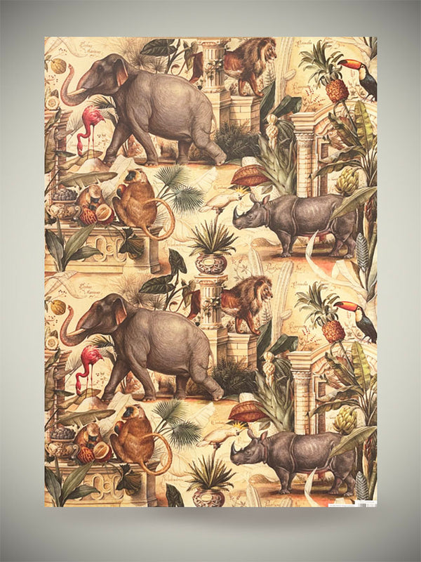 Wrapping Paper 'Wild Animals' - 100x70 cm