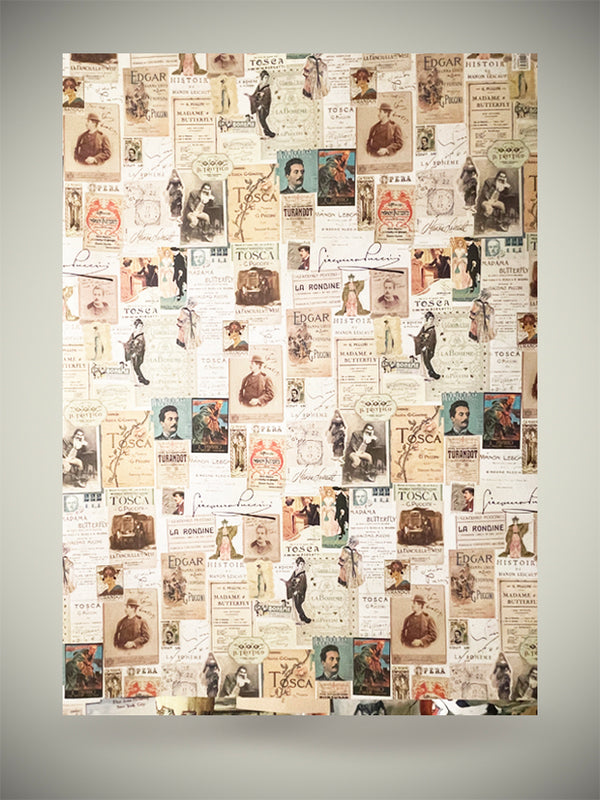 Wrapping Paper 'Puccini Operas' - 100x70 cm
