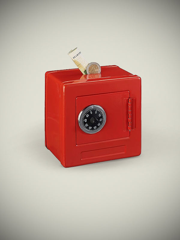 Hucha Caja Fuerte 'Frontier Safe' - Roja