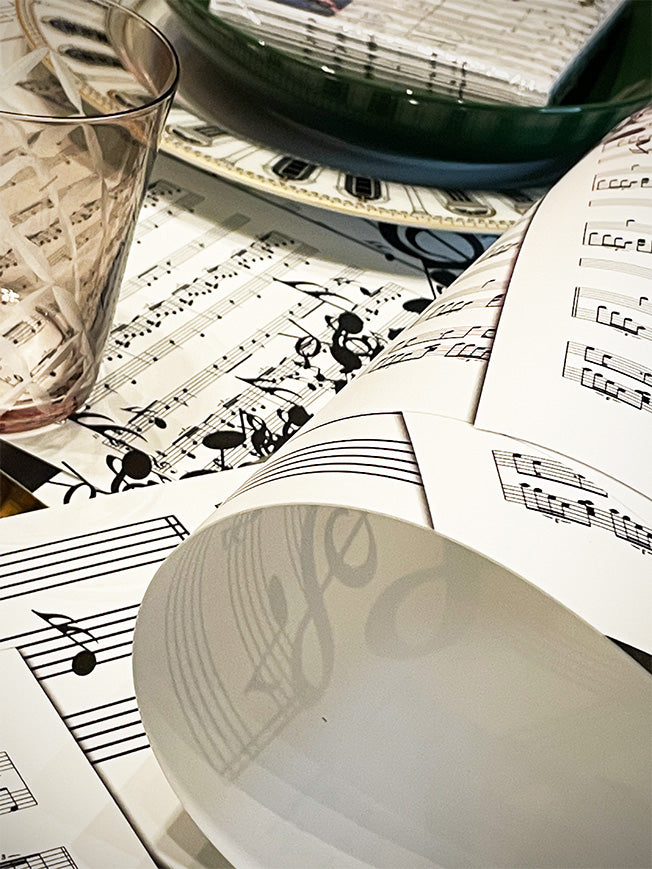 Individual Estampado 'Música' - 43,5x28 cm