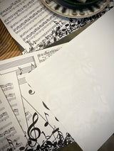 Individual Estampado 'Música' - 43,5x28 cm