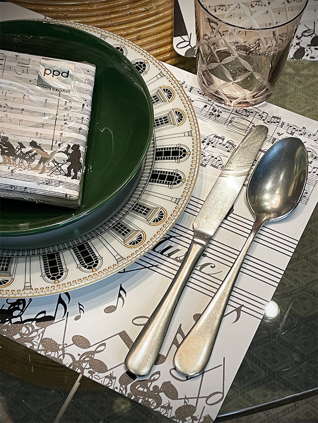 Individual Estampado 'Música' - 43,5x28 cm