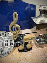 Figura Decorativa 'Semicorcheas' Doradas