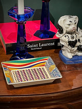 Porcelain Ashtray 'Luxury Living' - Geometric