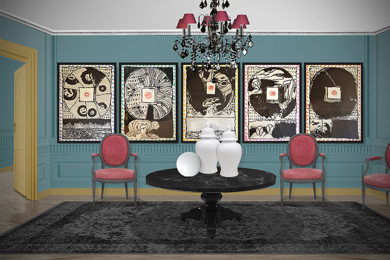 Original Etching 'Fenêtres - Jaune' - Pierre Alechinsky