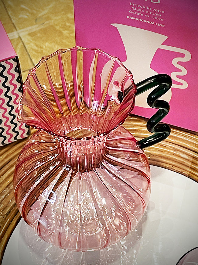 Jarra de Cristal Rosa 'Samarcanda' - 1,5 L