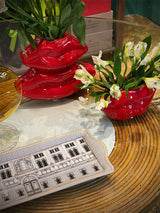 Jarrón de Cerámica Rojo 'Lips' - Pequeño