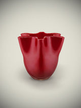 Red Glass Vase 'Tempo' - Small