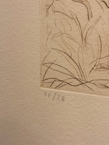 Engraving on Handmade Paper 'Untitled' - Marshal