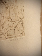 Engraving on Handmade Paper 'Untitled' - Marshal