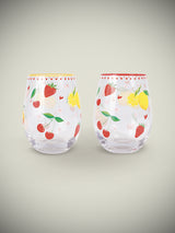 Set de 2 Vasos de Cristal 'Fruit Mania' - 250 ml