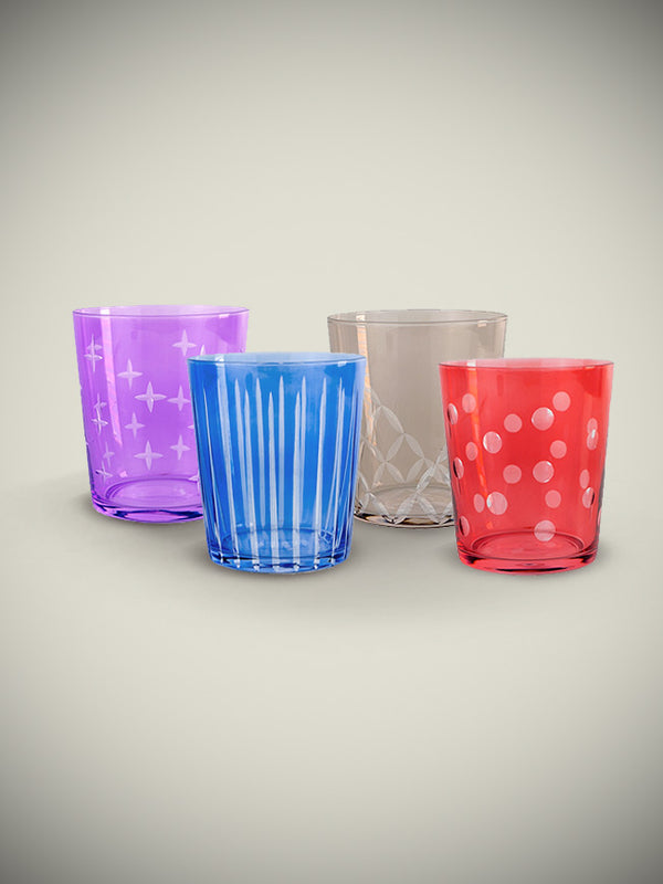 Juego de 4 Vasos de Colores 'Anversa II' - 300 ml