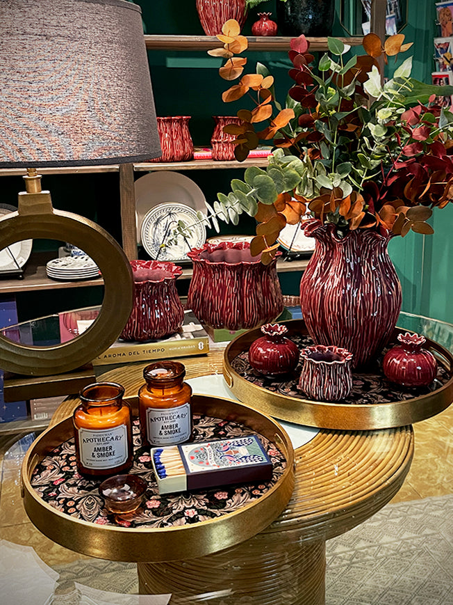 Bandeja Decorativa Pequeña 'Galateo' - Leaves - Ø34 cm