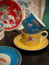 Set de 2 Tazas con Plato 'Marajah' - 240 ml