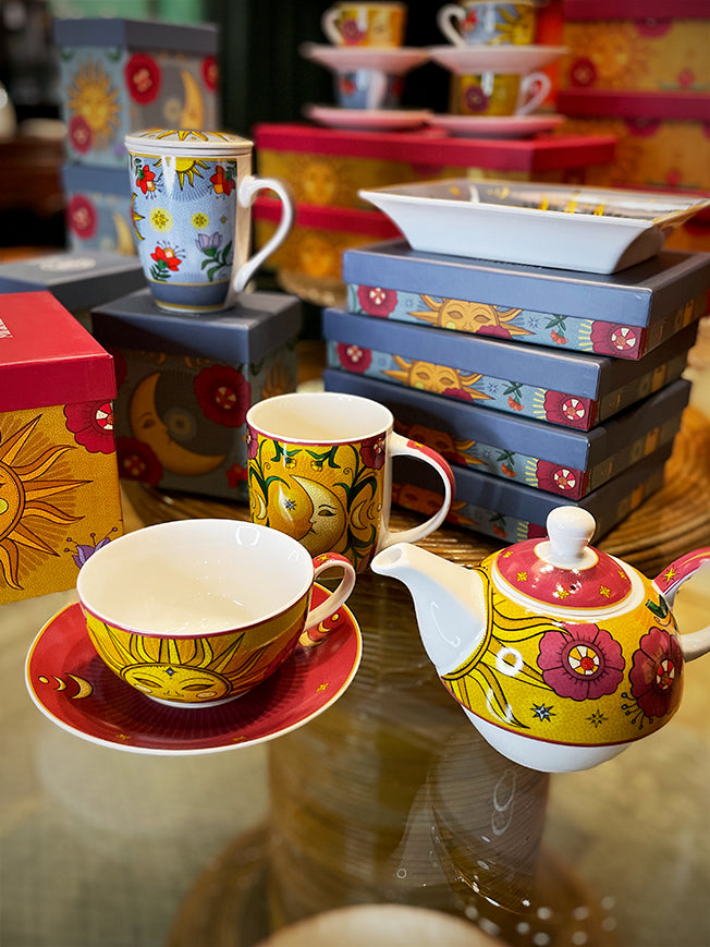 Juego de Té para Uno 'Sun & Moon' - Taza y Tetera