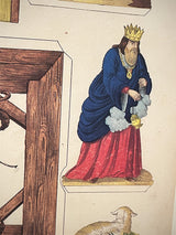 Set de 2 Láminas Decorativas Recortable Alemán 'Belén Tradicional'