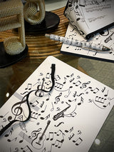 Libreta Grande Estampado 'Música'
