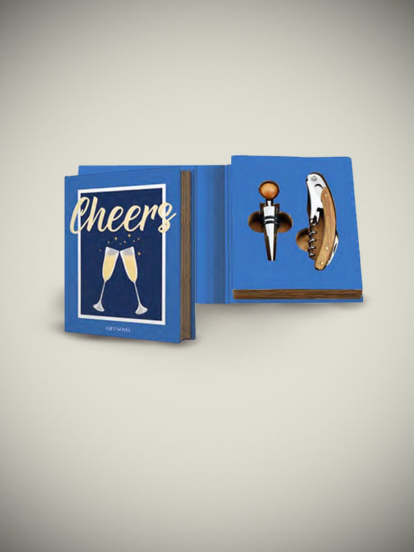 Gift Novels Wine Opener and Stopper Set - Cheers