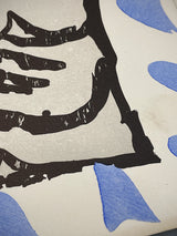 Aguafuerte Original 'Fenêtres - Bleu' - Pierre Alechinsky