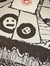 Aguafuerte Original 'Fenêtres - Bleu' - Pierre Alechinsky